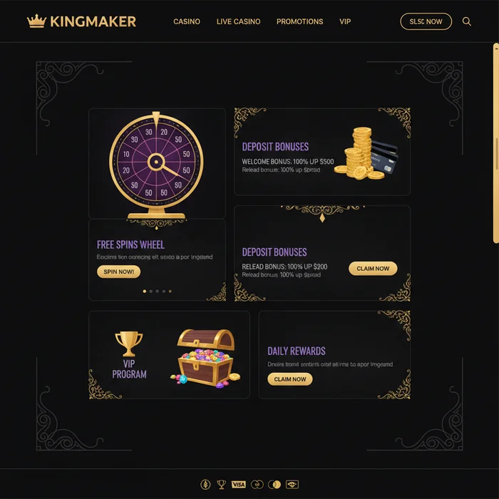 Kingmaker Casino Bonus